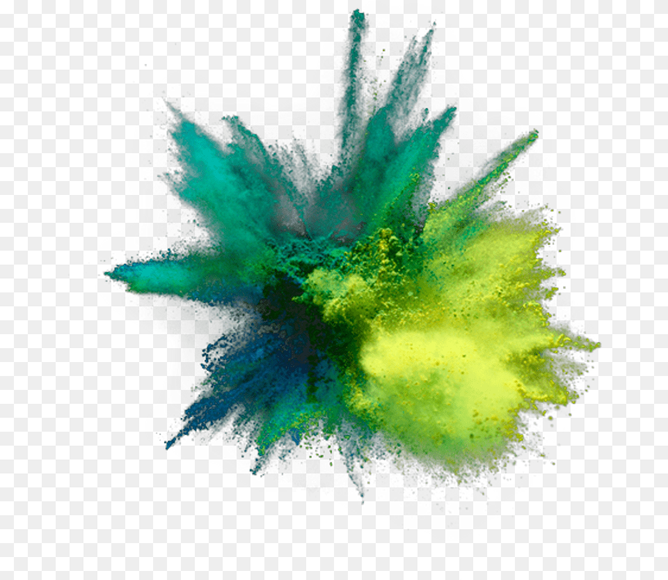 Colour Explosion Powder Green Freetoedit Colour Explosion, Accessories, Pattern, Plant, Fireworks Png Image