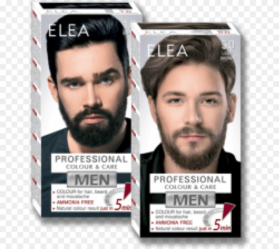 Colour For Hair Beard And Moustache Elea For Men 100 Light Beard And Moustache, Face, Head, Person, Adult Free Transparent Png