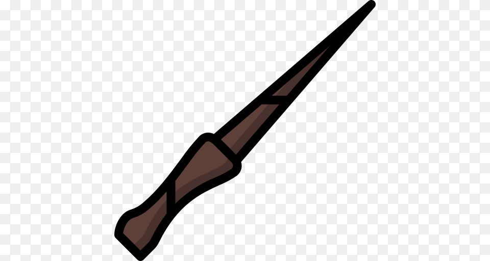 Colour Harry Harrys Magic Potter Wand Icon, Blade, Dagger, Knife, Weapon Png
