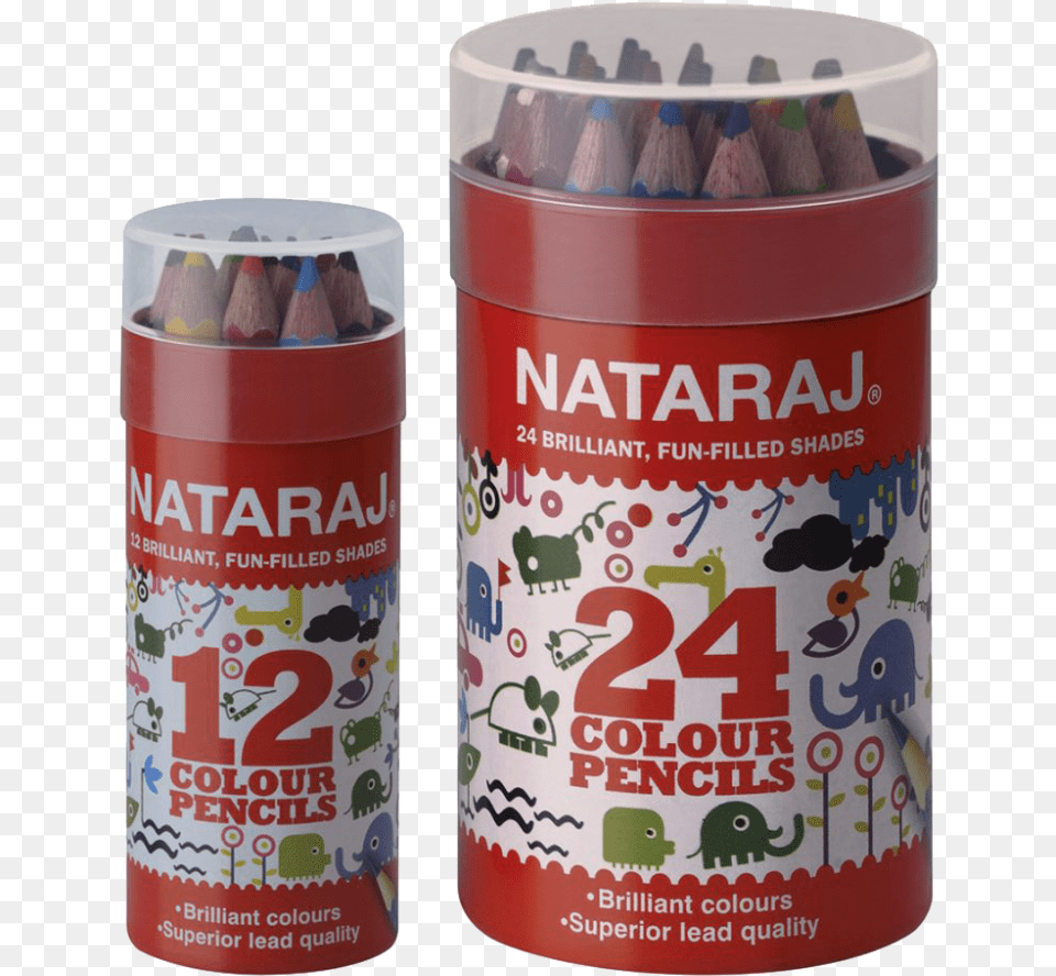 Colour Pencils Half Tin Pack Nataraj Colour Pencils Pack Of Twelve, Can, Tape Free Png
