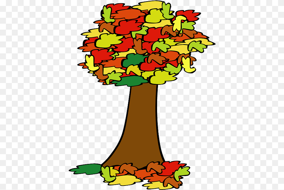 Coloured Acorn Cartoon Trees Plant Fall, Tree, Dynamite, Weapon Free Png Download