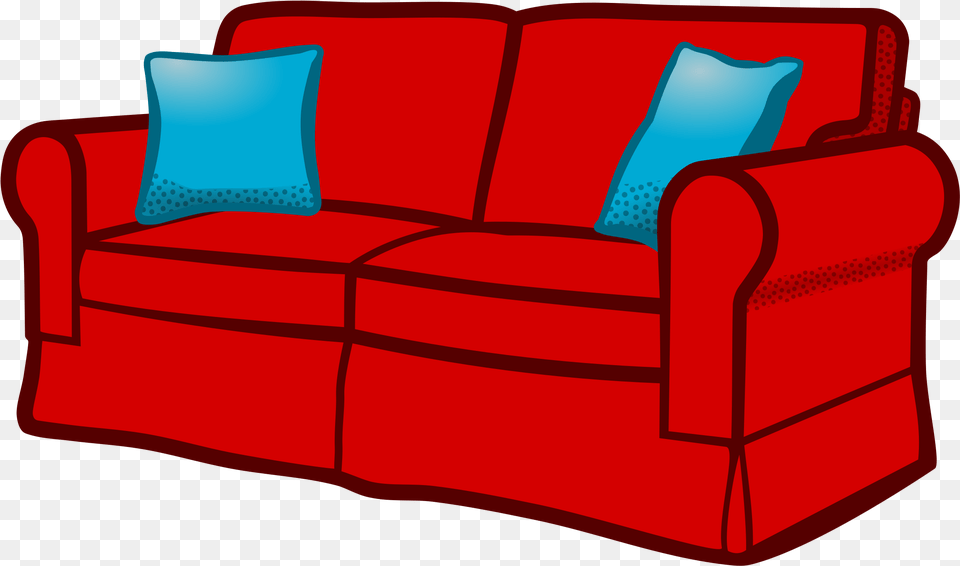 Coloured Clip Arts Clipart Of A Sofa, Couch, Furniture, Dynamite, Weapon Png