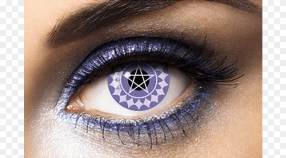 Coloured Contact Lenses Terminator 1 Year Olho Azul Com Maquiagem, Contact Lens, Person, Skin, Tattoo Free Png Download