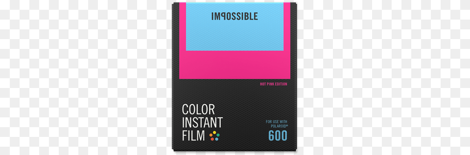 Coloured Film For Polaroid 600 Type Cameras 600 Film Impossible Project, Text, Computer Hardware, Electronics, Hardware Free Png Download