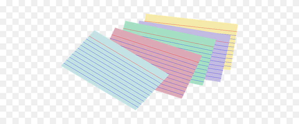 Coloured Index Cards, Paper, Text Free Png