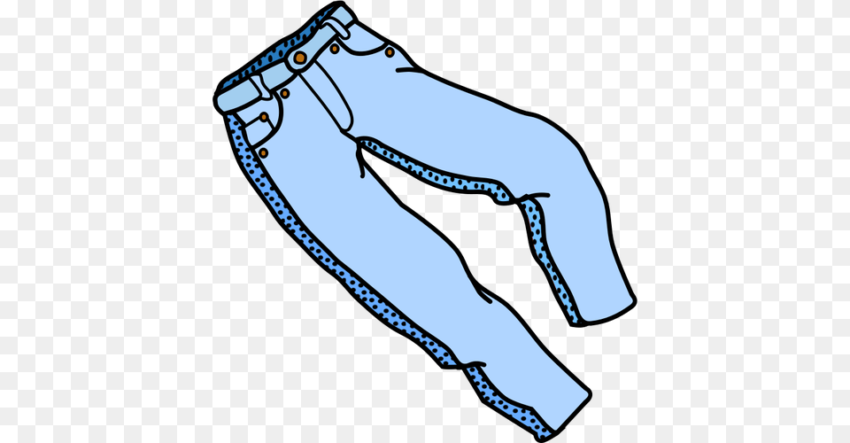Coloured Line Art Vector Image Of Trousers, Clothing, Jeans, Pants Free Transparent Png