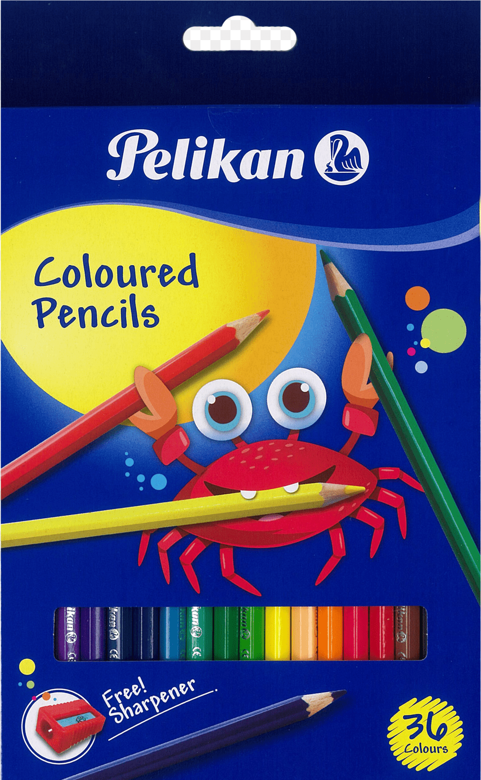 Coloured Pencils 36 Colours Pelikan 36 Colour Pencil Set, Art, Stained Glass, Chandelier, Lamp Png Image