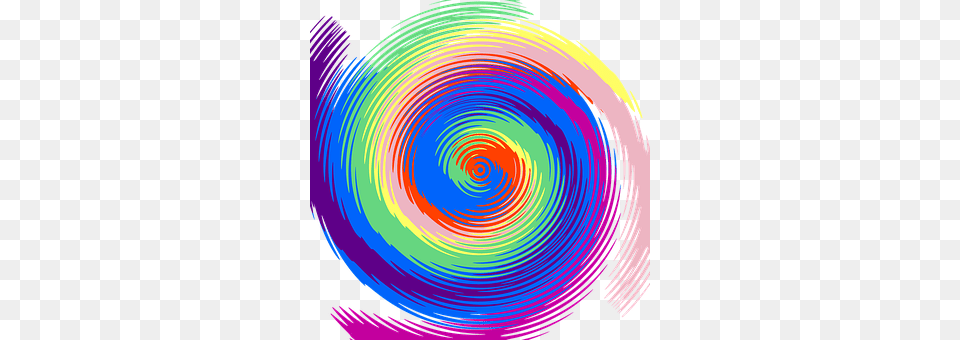 Colourful Spiral, Coil, Disk, Art Png Image