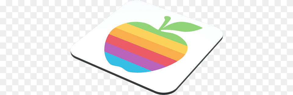 Colourful Apple Coaster Just Stickers Graphic Design, Mat, Mousepad, Disk Png