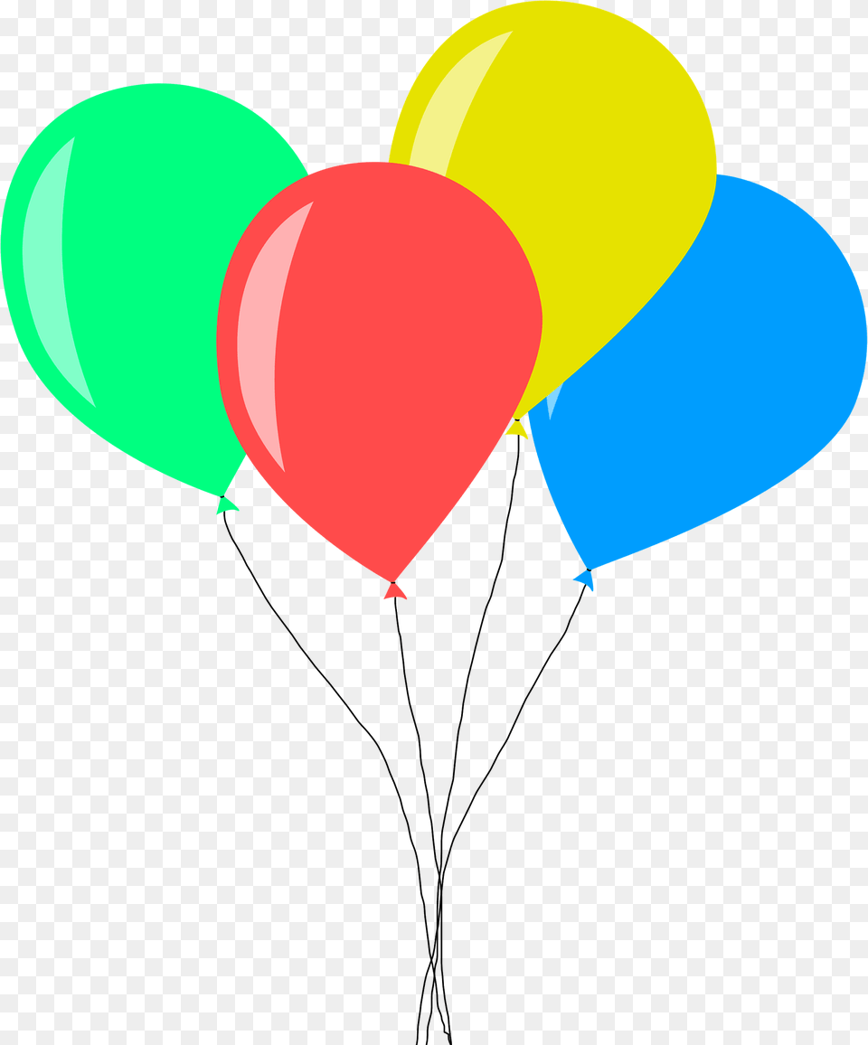 Colourful Balloons Clipart, Balloon Png