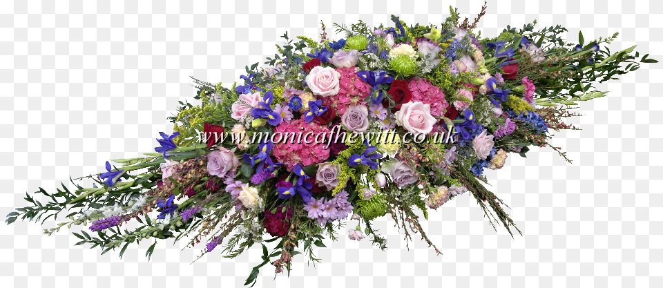 Colourful Casket Arrangement, Flower, Flower Arrangement, Flower Bouquet, Plant Png Image