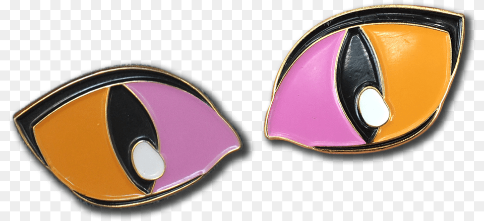 Colourful Cat Eyes Collection Enamel Pins Earrings, Accessories, Helmet, Machine, Wheel Free Png Download