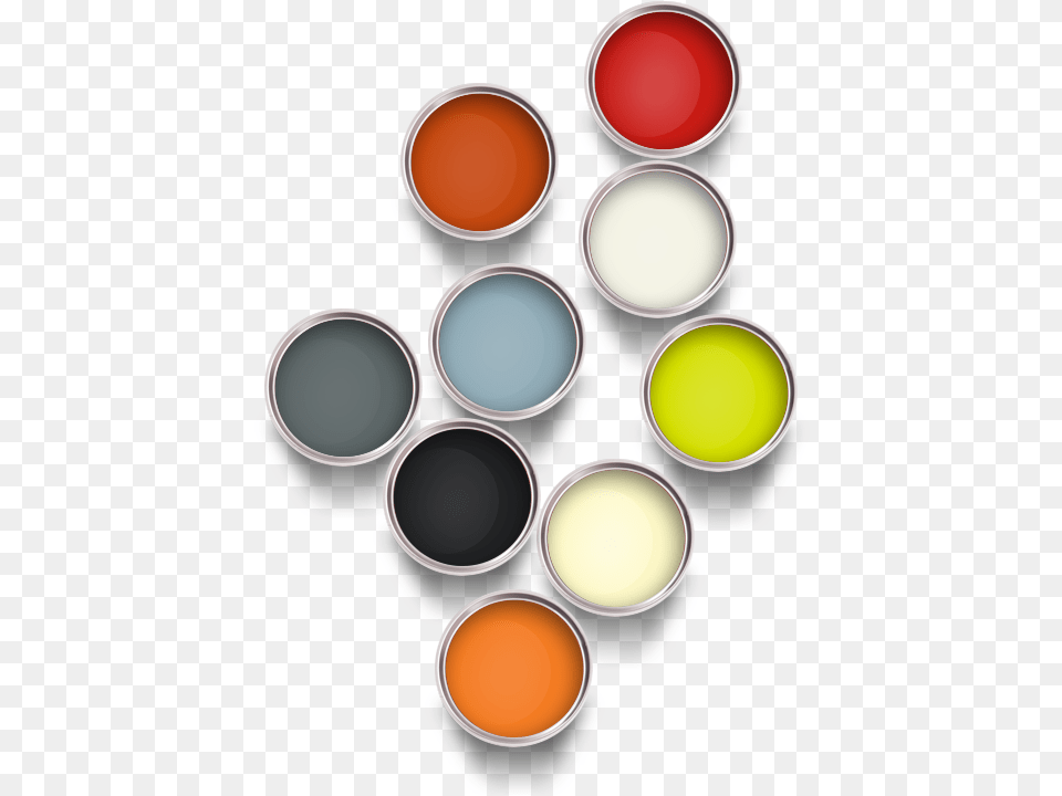 Colourful Circle, Paint Container, Palette, Disk, Light Free Png Download