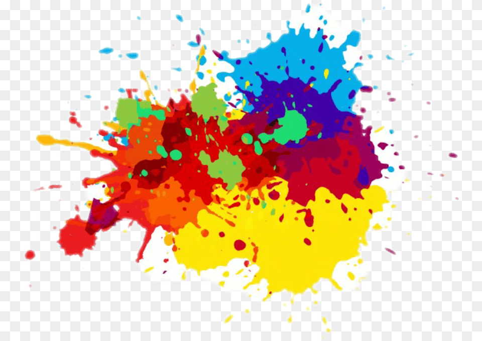 Colourful Colorful Paint Splash Splatter Paintspalsh Splash Colourful Paint, Art, Graphics Free Png