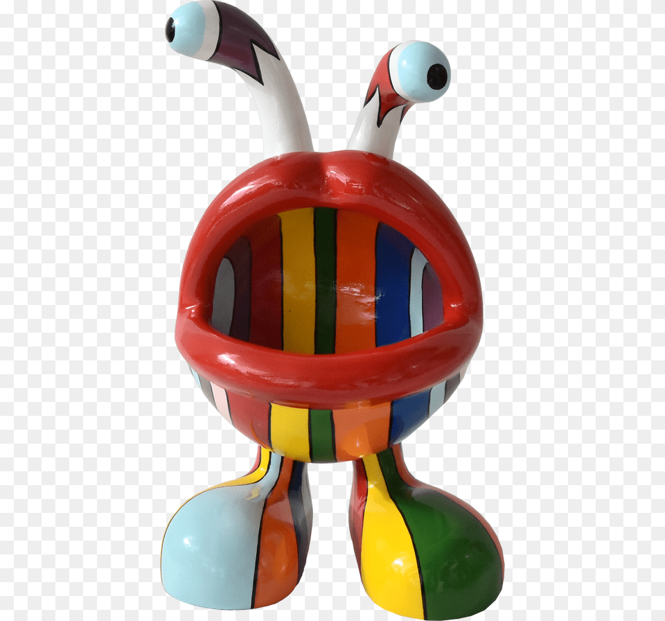 Colourful Fibreglass Sculpture Of Original Design Baby Toys, Pottery Png Image