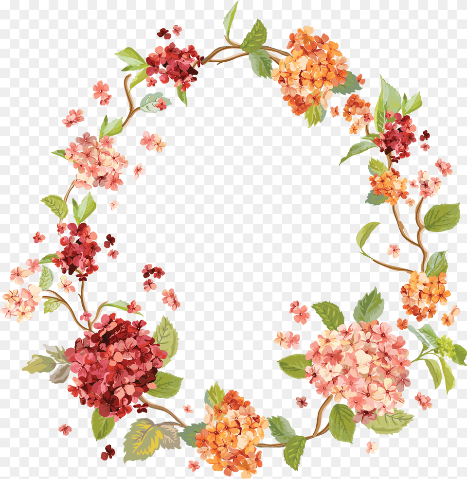 Colourful Floral Frame Wedding Invitation, Art, Collage, Floral Design, Graphics Free Png Download