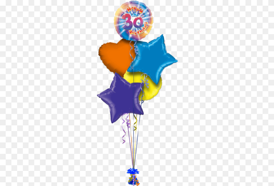 Colourful Happy 30th Birthday Special Age Balloon Happy 30th Birthday Helium Balloon Gift Free Png