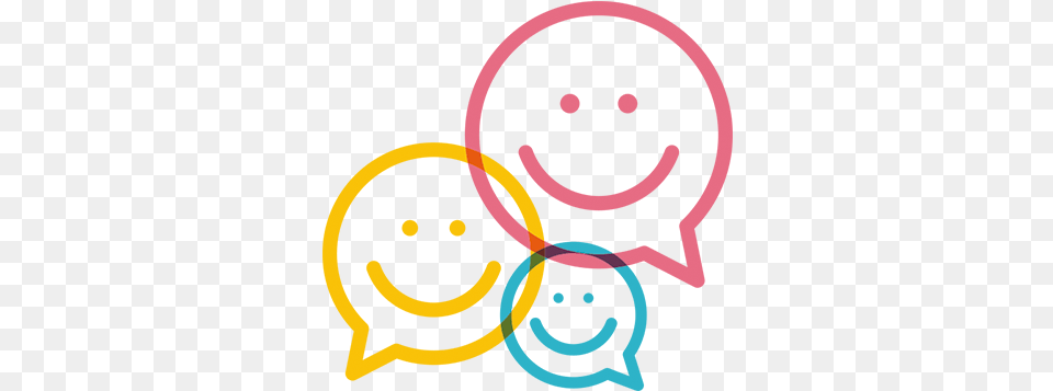 Colourful Happy Face Speech Bubble Sticker Globos Sonrientes, Animal, Elephant, Mammal, Wildlife Free Png Download