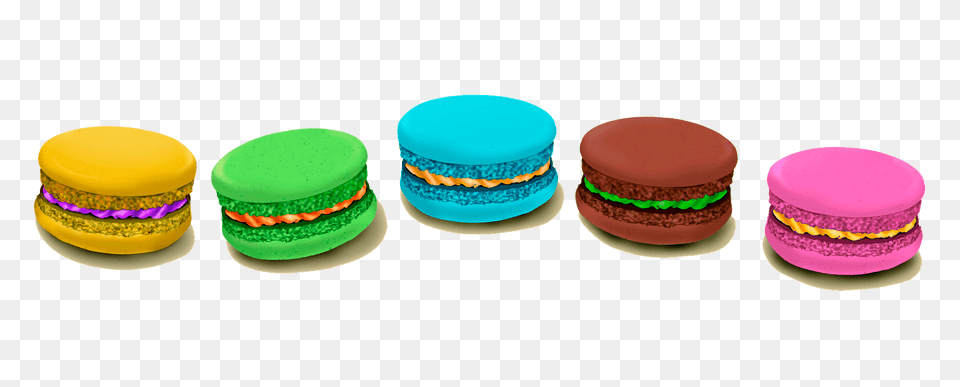 Colourful Macaroons Clipart, Burger, Food, Sweets, Birthday Cake Free Png