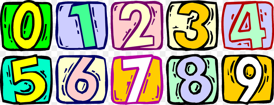 Colourful Numbers Clipart, Number, Symbol, Text, Dynamite Png