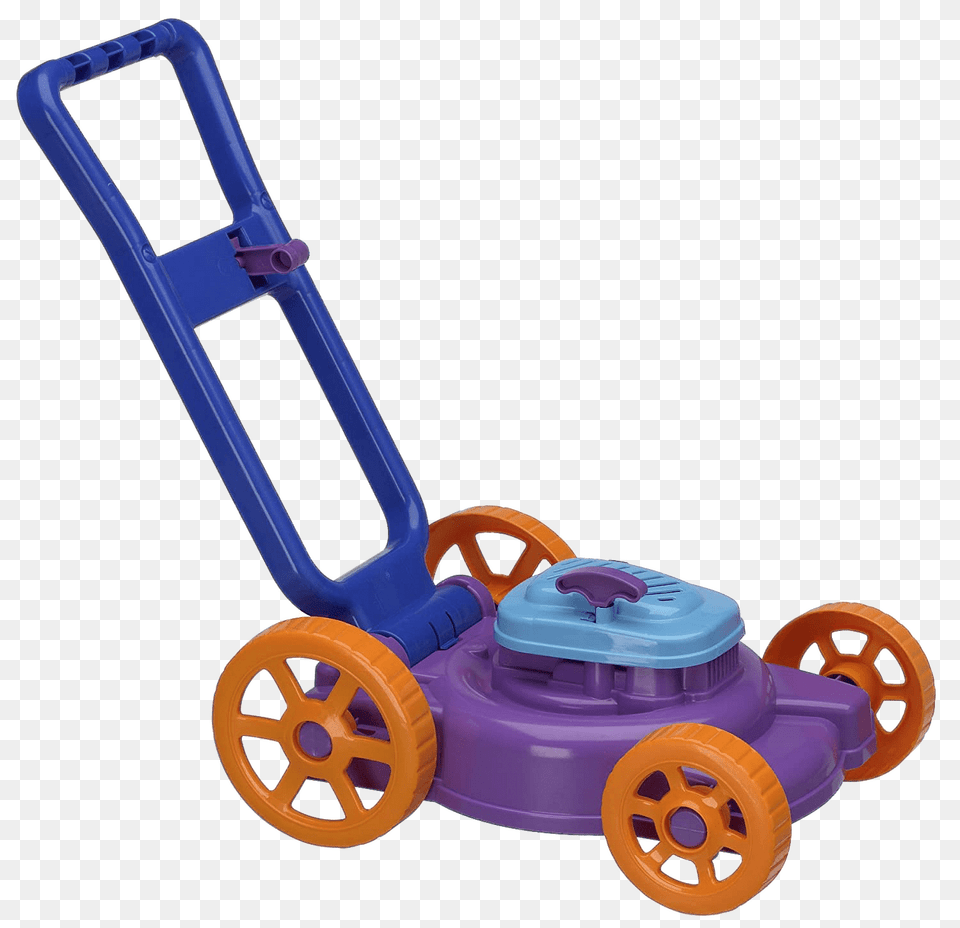 Colourful Plastic Toy Lawn Mower, Grass, Plant, Device, Lawn Mower Free Png
