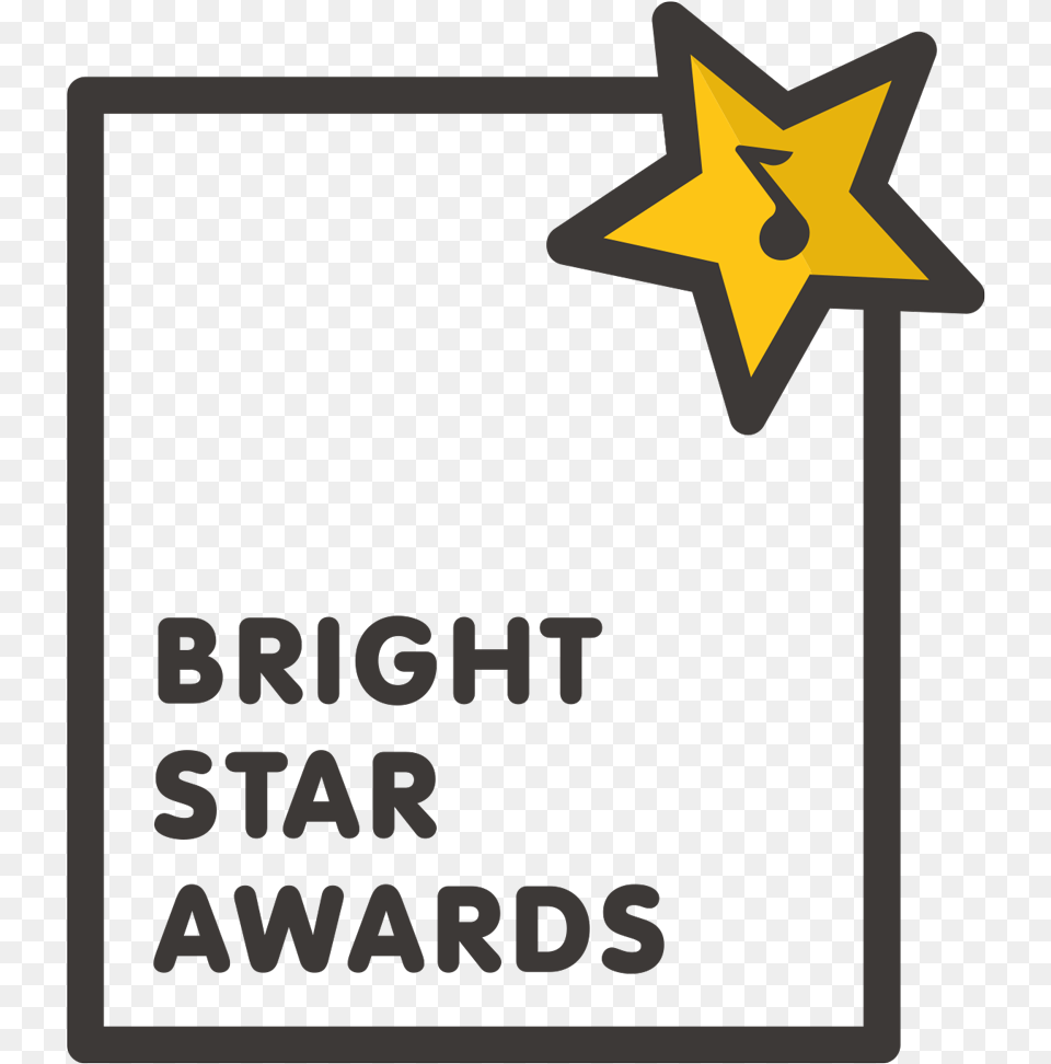 Colourful Radio To Broadcast Bright Star Awards Live Sign, Star Symbol, Symbol Png