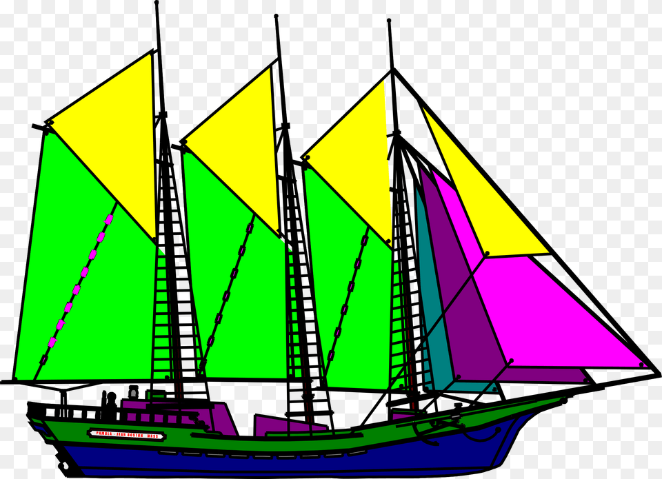 Colourful Sailboat Icons, Boat, Transportation, Vehicle, Yacht Png