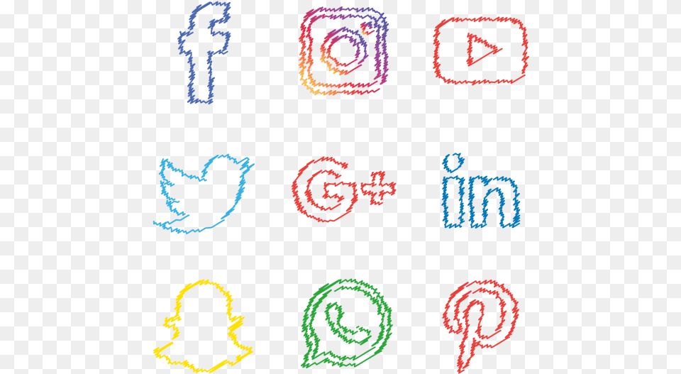 Colourful Social Media Logo, Pattern, Person Free Png