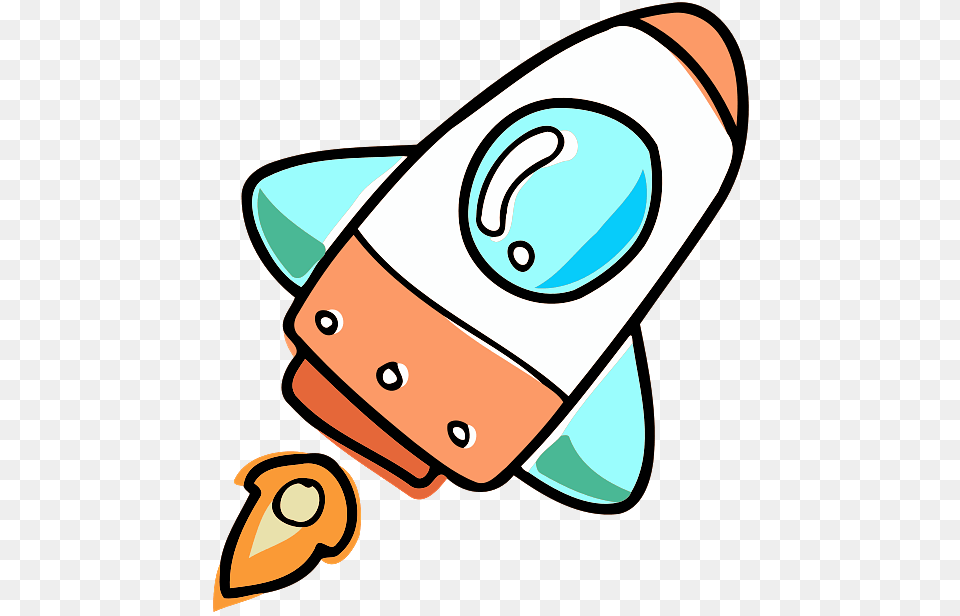 Colourful Space Rocket Free Transparent Png