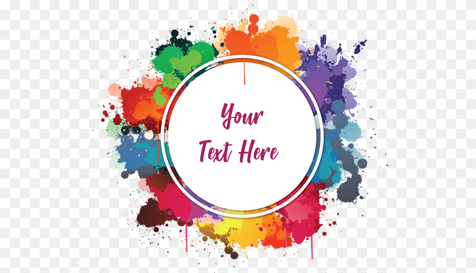 Colourful Watercolor Ink Frame Frame Colorido, Art, Graphics Png