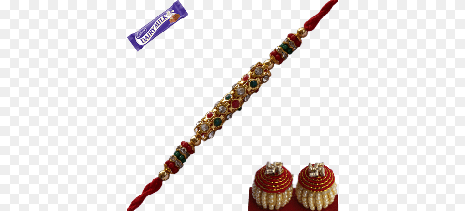 Colourfull Beads With Daimond Rakhi Cadbury Cadbury Fairtrade Dairy Milk, Accessories, Bracelet, Jewelry, Necklace Free Png