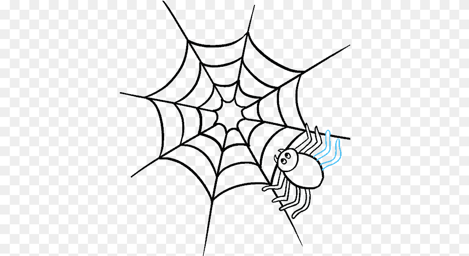 Colouring Pages Of Web, Spider Web, Person Free Png Download