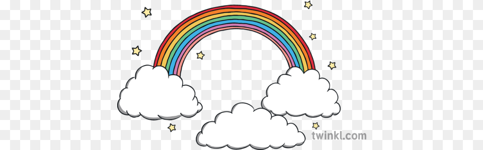 Colouring Unicorn With Rainbow And Clouds, Nature, Outdoors, Sky, Light Free Png