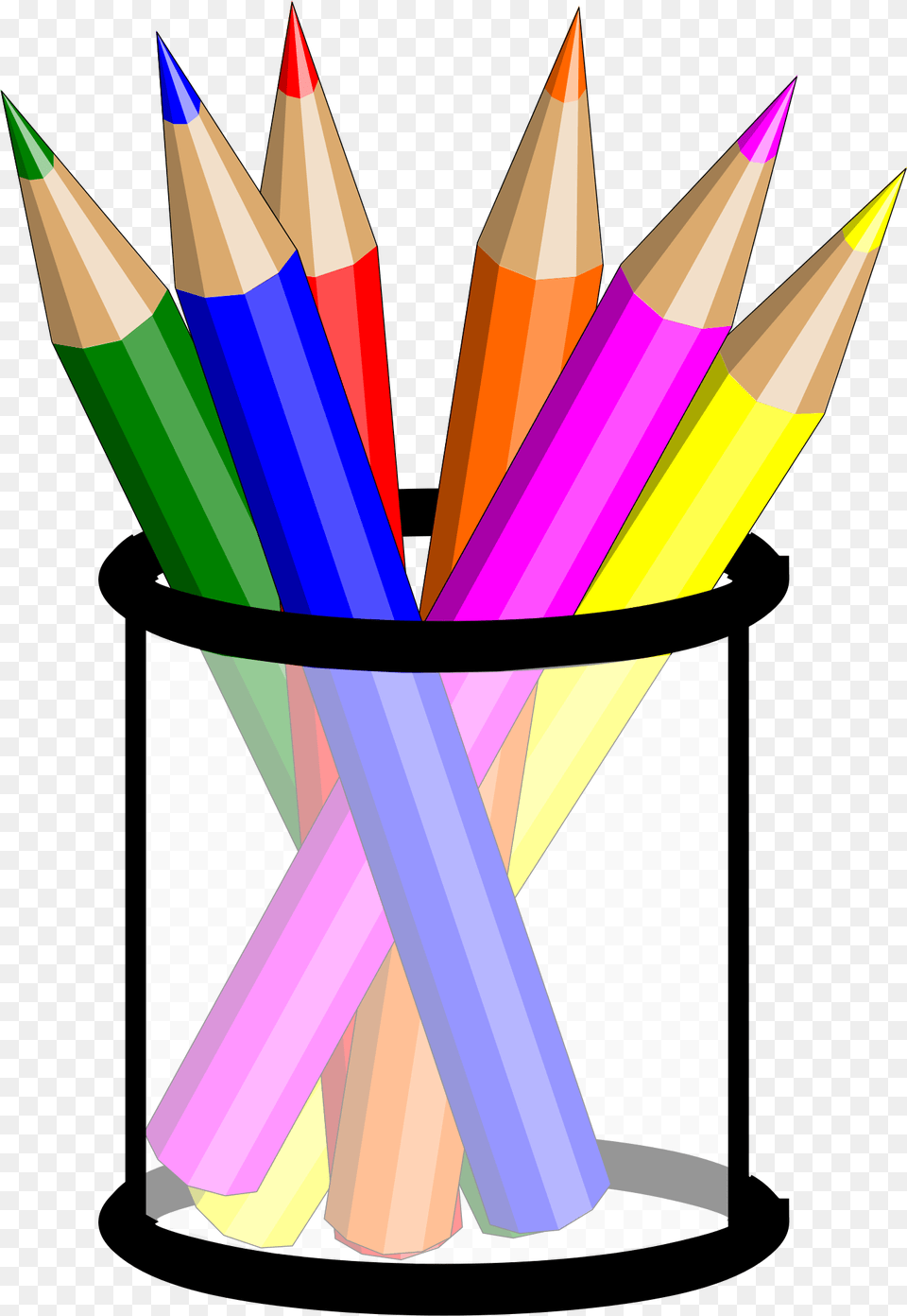 Colours Clipart Pencil Crayon, Rocket, Weapon Png Image
