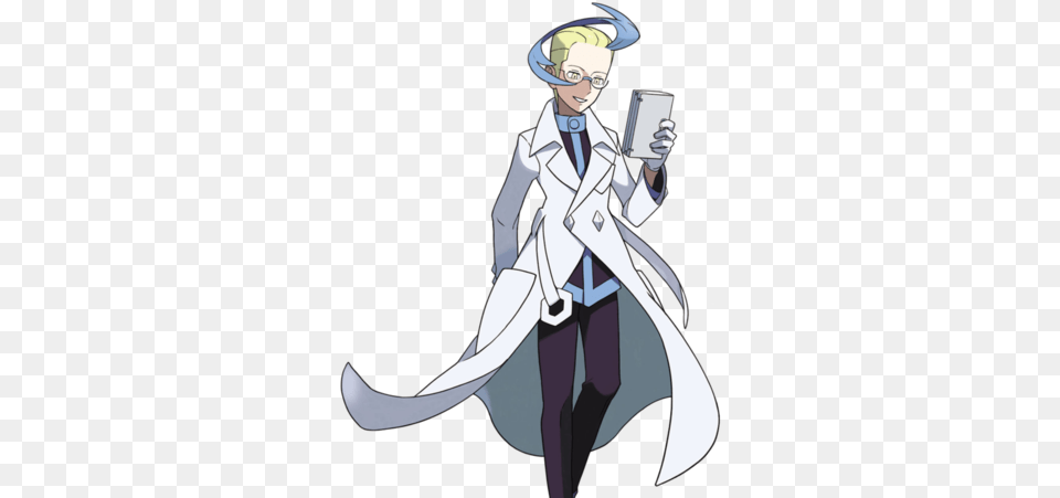 Colress Pokemon Team Plasma Members, Book, Clothing, Coat, Comics Png