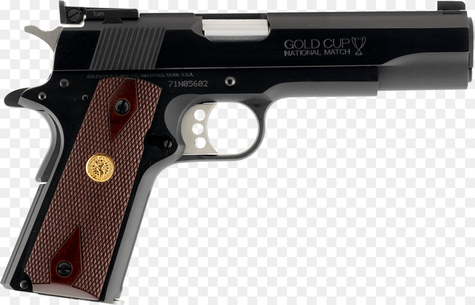 Colt 1911 9mm Gold Cup Png