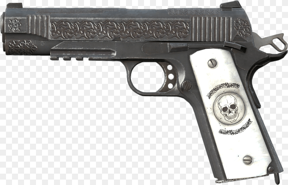 Colt 1911 Engraved Dayz 1911 Engraved, Firearm, Gun, Handgun, Weapon Free Png Download