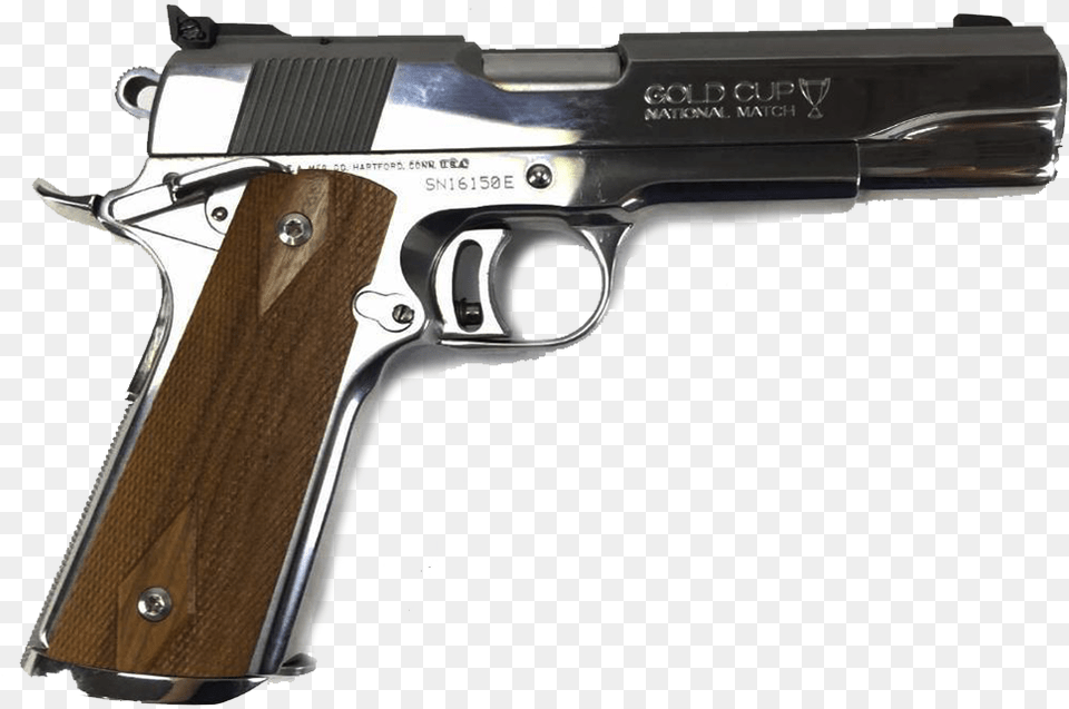 Colt 1911 Gold Cup National Match Mkiv Firearm, Gun, Handgun, Weapon Free Transparent Png