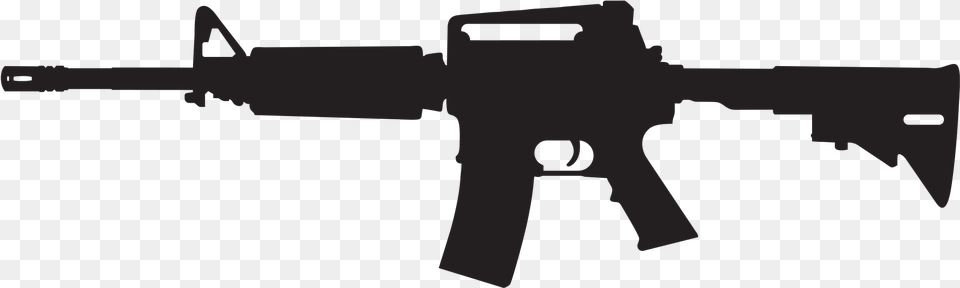 Colt At Getdrawings Com M4a1 Vector, Firearm, Gun, Rifle, Weapon Free Png Download