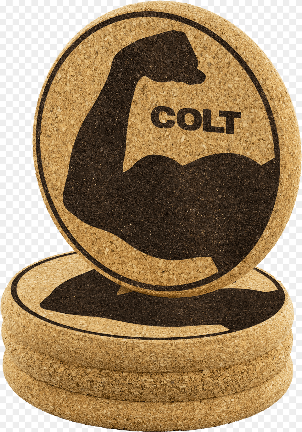 Colt Cork Bicep Coasters Trophy Free Png Download