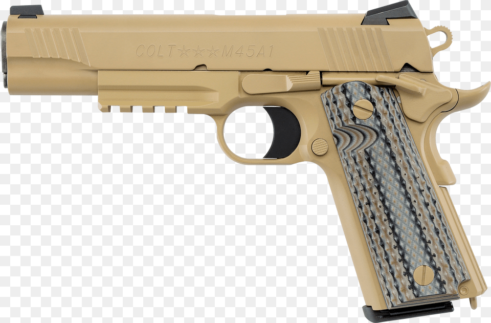 Colt O Government Limited Edition Single Automatic Colt Rail Gun Fde Free Transparent Png