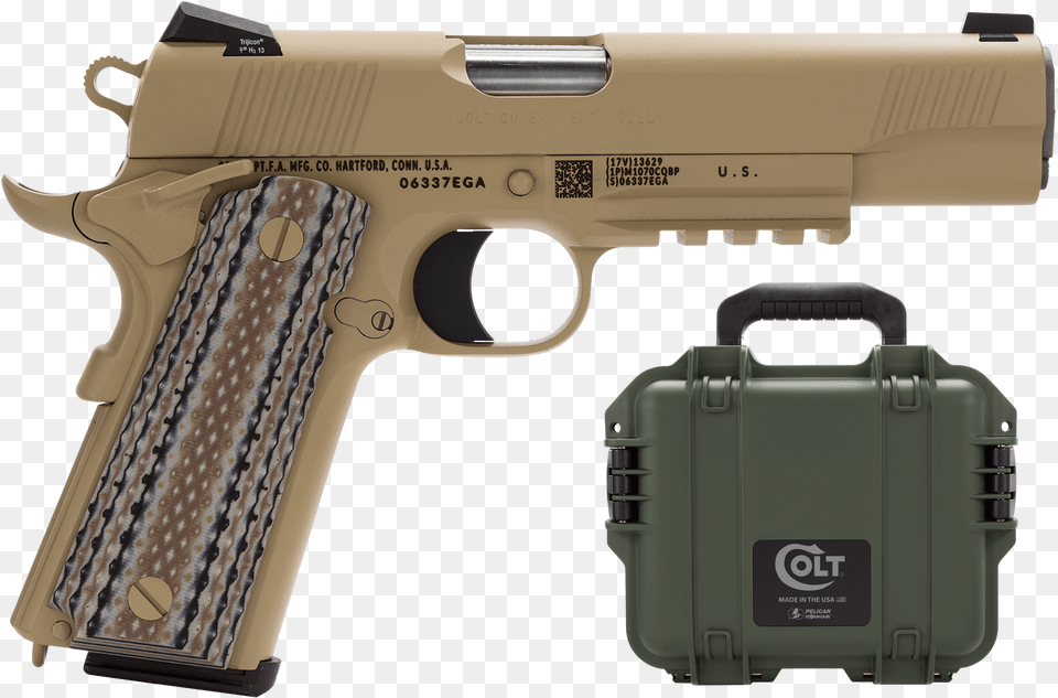 Colt O1070cqb Marine Cqbp 45acp M45a1 Marine Pistol, Firearm, Gun, Handgun, Weapon Png Image