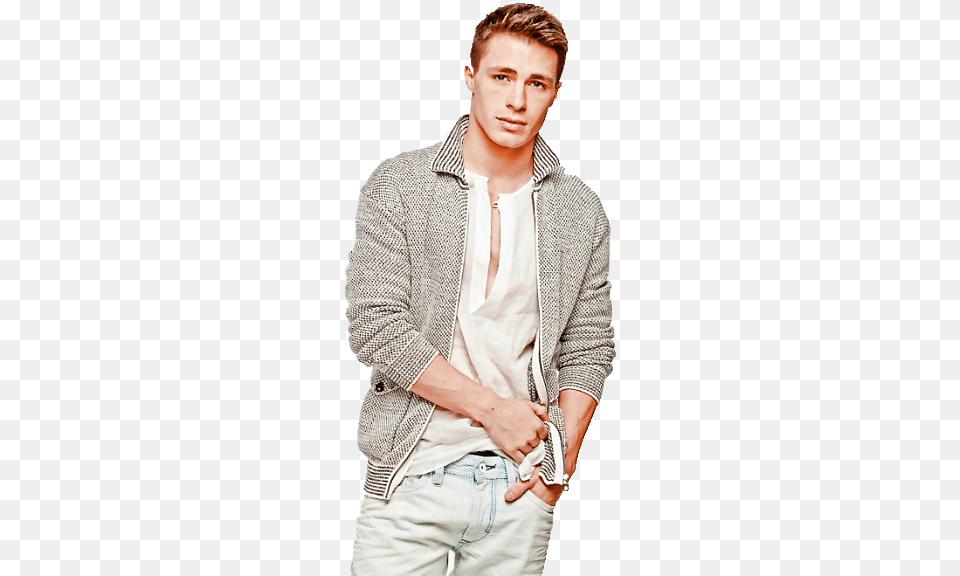 Colton Haynes Dress Well Teenage Guy, Sweater, Knitwear, Jacket, Coat Png Image