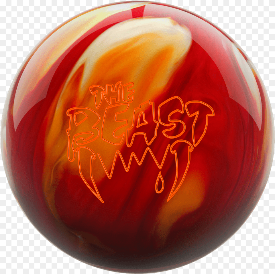 Columbia 300 Beast Cherrygoldwhite Bowling Ball, Bowling Ball, Leisure Activities, Sphere, Sport Png