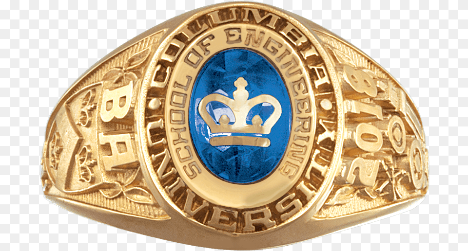 Columbia College Ring 10k Gold, Accessories, Jewelry, Logo, Wristwatch Free Transparent Png