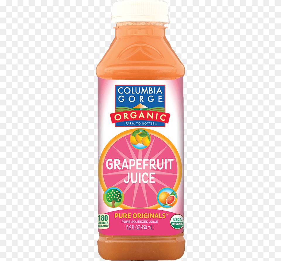 Columbia Gorge Organic Grapefruit Juice, Beverage, Orange Juice, Food, Ketchup Png Image