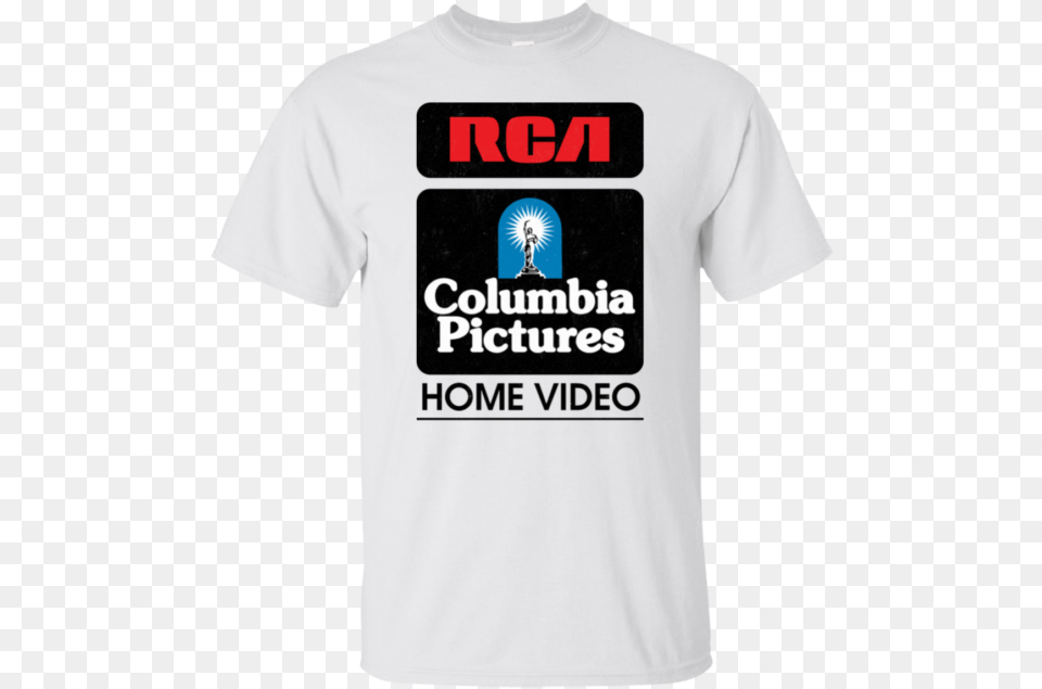 Columbia Rca Retro Logo Movie Vhs Rca Columbia Pictures Home Video, Clothing, Shirt, T-shirt, Person Free Transparent Png