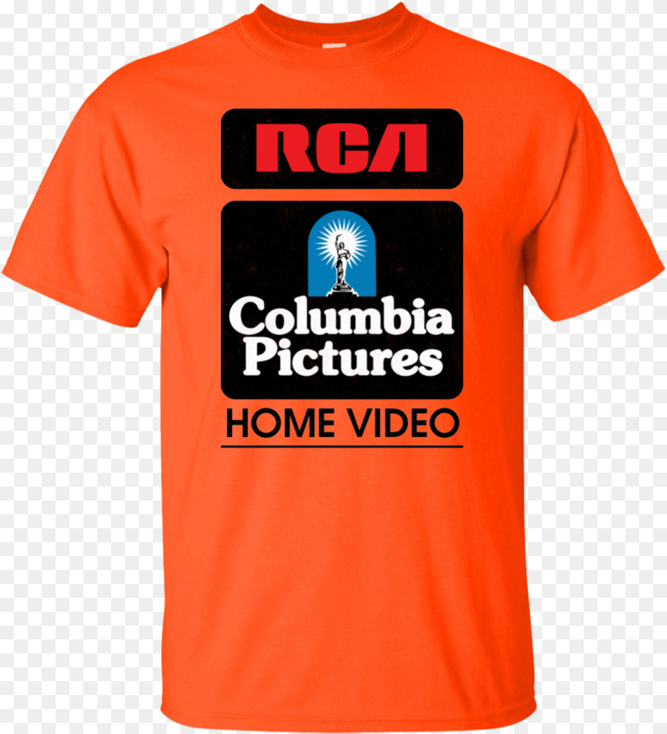 Columbia Rca Retro Logo Movie Vhs Rca Columbia Pictures Home Video, Clothing, Shirt, T-shirt, Person Png Image