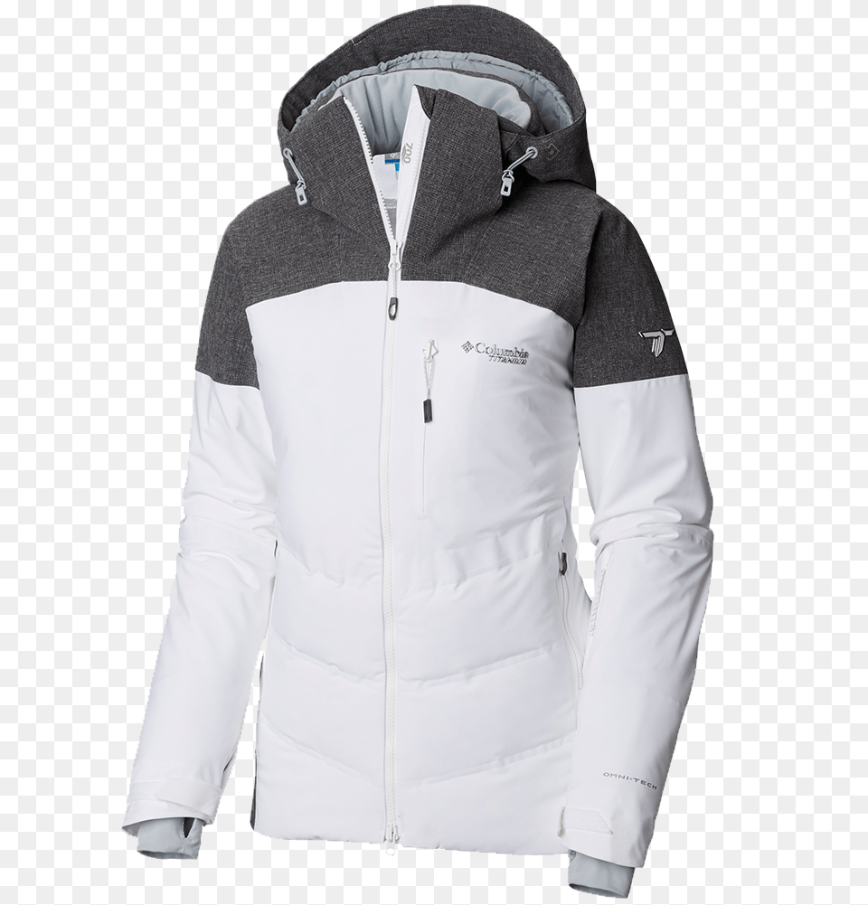 Columbia Women S Powder Keg Ii Down Jacket Hoodie, Clothing, Coat, Knitwear, Sweater Free Png Download