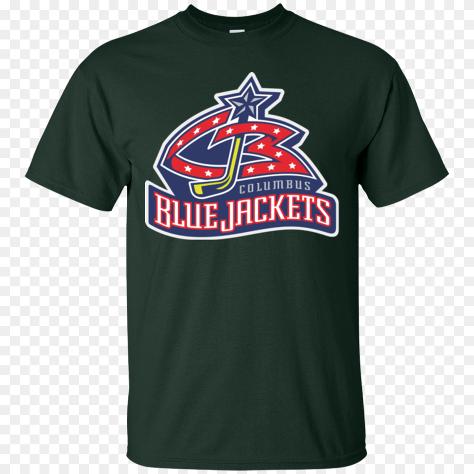 Columbus Blue Jackets Logo Ice Hockey Mens T Shirt, Clothing, T-shirt Png Image